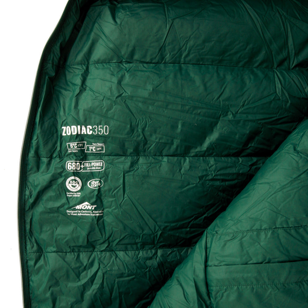 Zodiac 350 43 to 34°F Down Sleeping Bag