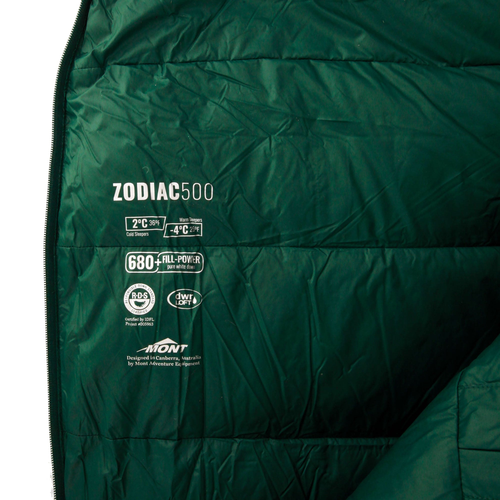 Zodiac 500 36 to 25°F Down Sleeping Bag