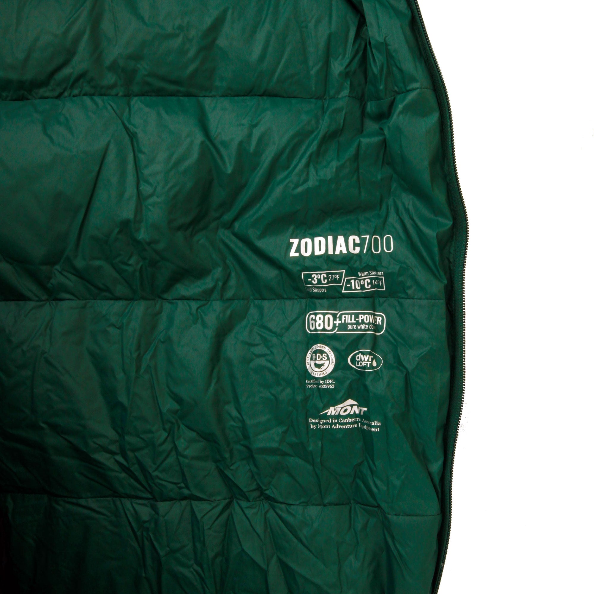 Zodiac 700 27 to 14°F Down Sleeping Bag